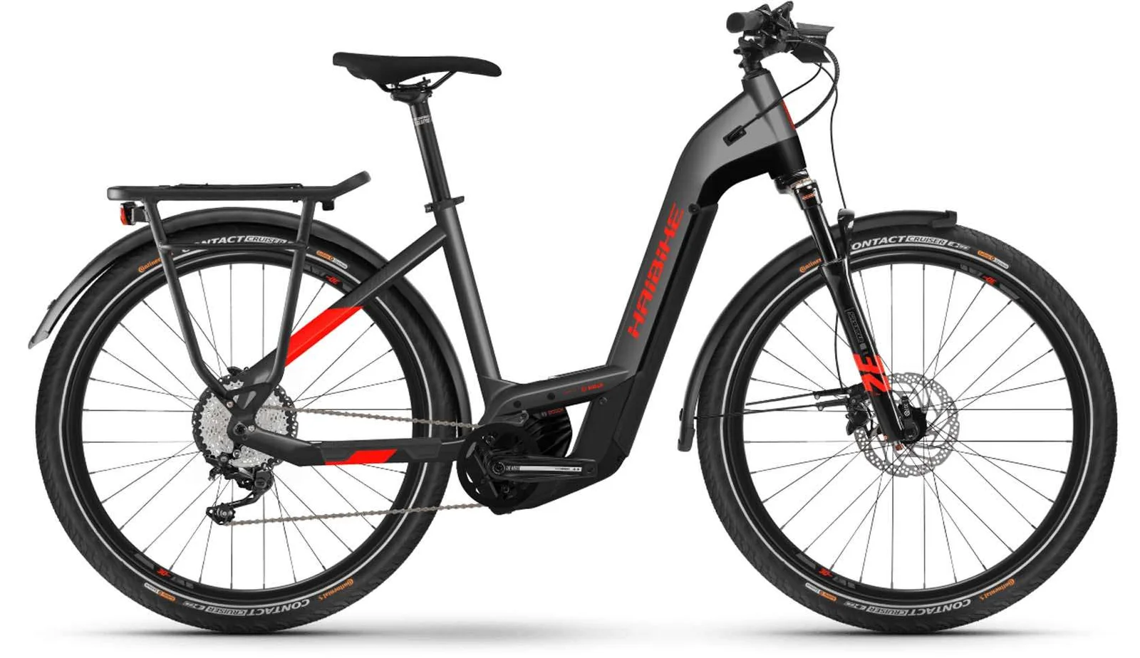 Haibike Trekking 9 i625Wh anthracite/rouge