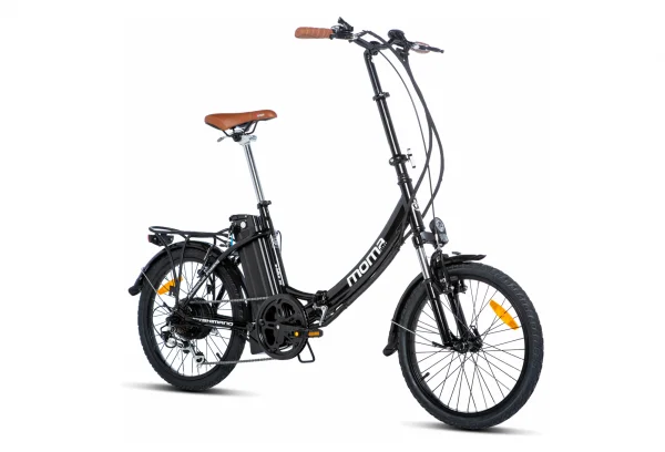 Vélo électrique pliant Moma Bikes E-20.2 Shimano 7 vitesses Noir